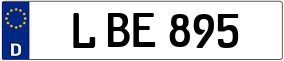 Trailer License Plate